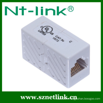 Hot Selling White Quality UTP Cat.5E En Line Coupler